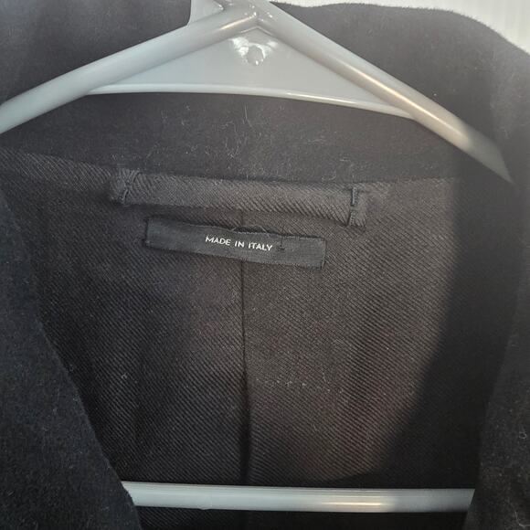 Tom Ford Lambskin Double Breasted Leather Peacoat Jacket Black Italian 48 - Picture 5 of 13